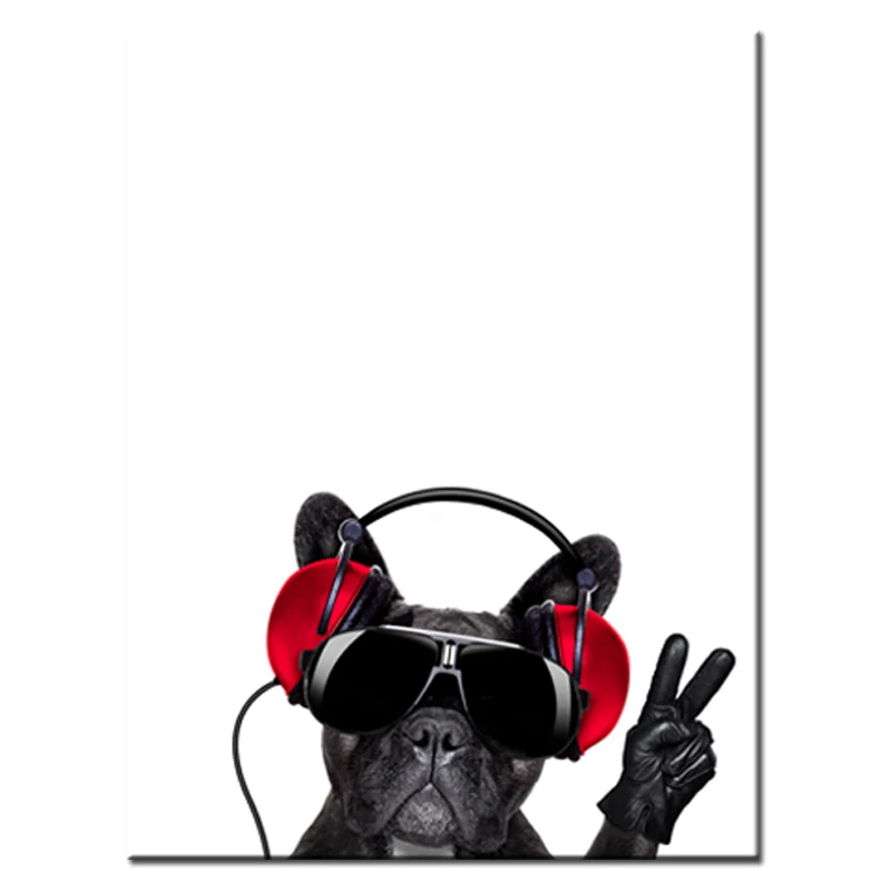 1 Piece Modern pet Canvas Art Print Painting Poster Wall Pictures For Home Decoration include Frame | Дом и сад