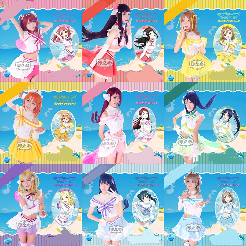 Love Live!Sunshine! Aqours Koibininaritai аквариум таками Чика Куросава Рубиновая униформа косплей костюм 9 стилей на выбор 11
