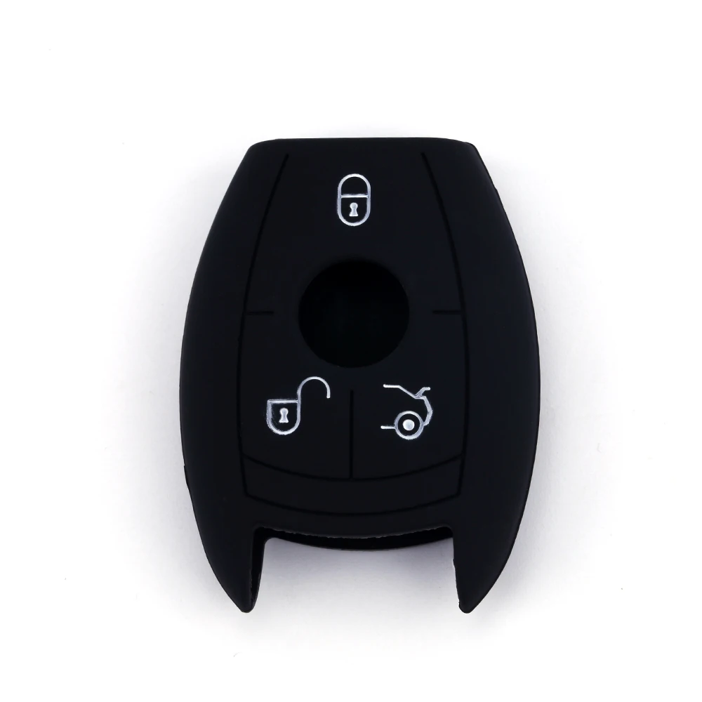 Бесплатная доставка 3 кнопки силиконовый чехол для ключей от машины держатель