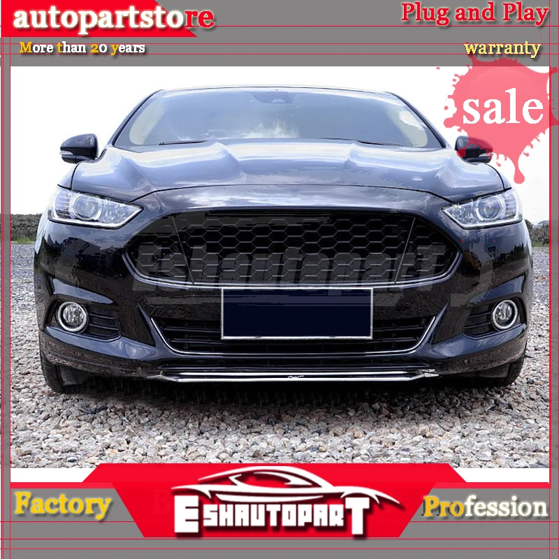Для FORD Fusion/Mondeo 2013- Черная передняя решетка Замена Отделка