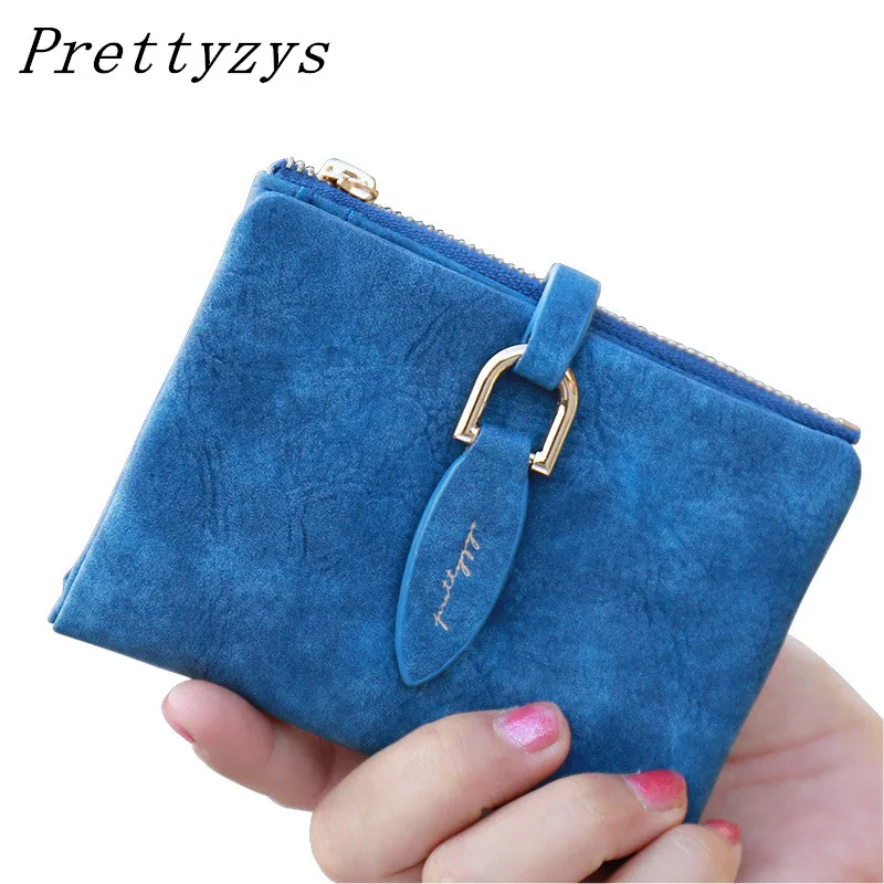 Prettyzys Дамский короткий клатч с защелкой кошелек винтажный матовый женский Модный