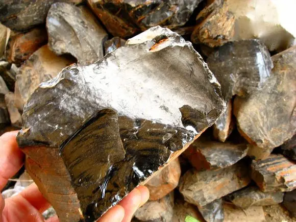 1 кг необработанный обсидиана оригинальный образец кристалла кварца | Дом и сад