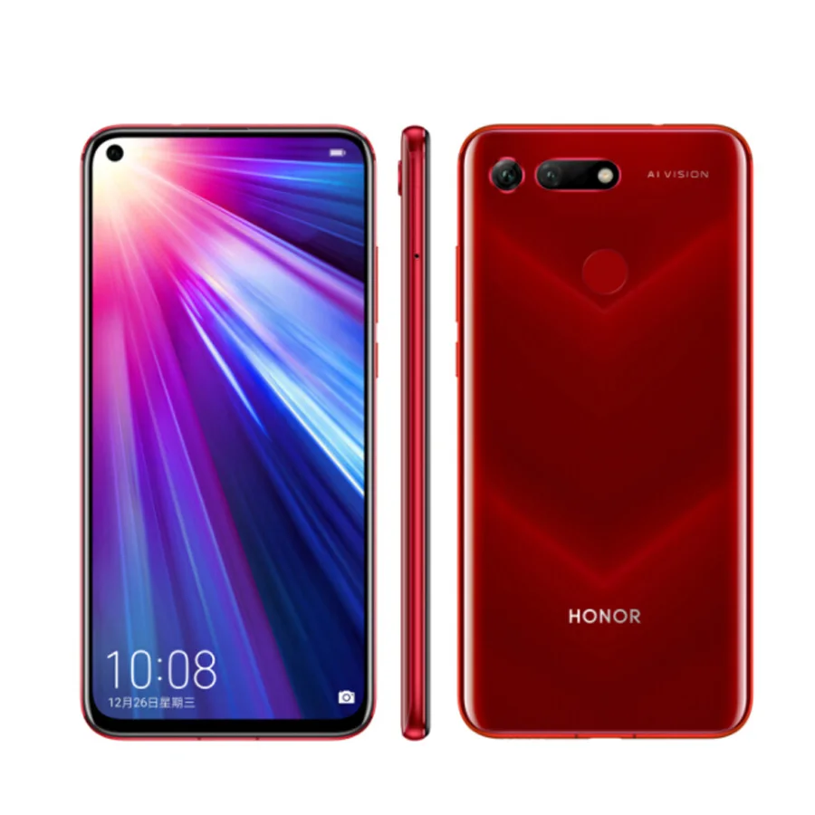 Мобильный телефон Origina honor V20 4G 6/8 ГБ ОЗУ 128/256 Гб ПЗУ 6 4 дюйма Восьмиядерный Andorid 9