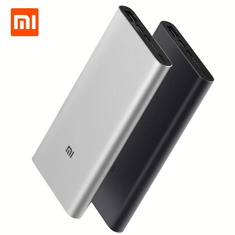 Xiaomi Power Bank3 10000 мАч Мобильный резервный внешний аккумулятор Bateria Внешнее зарядное