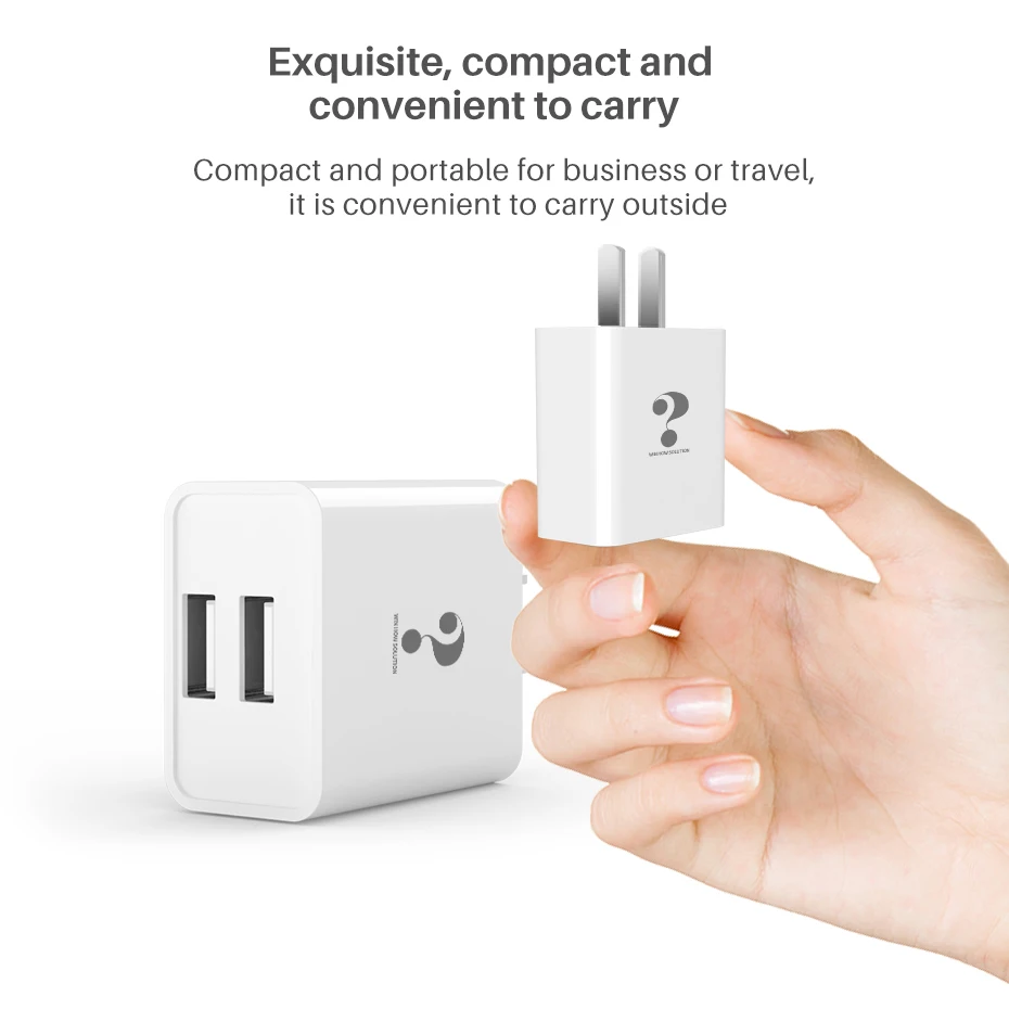 Dual Port Charger USB зарядное устройство для Xiaomi samsung s10 s9 iphone x 7 8Plus двойной порт втулка для быстрой зарядки настенный адаптер розетка для мобильного ipad Универсальный - Цвет: Dual Port Charger