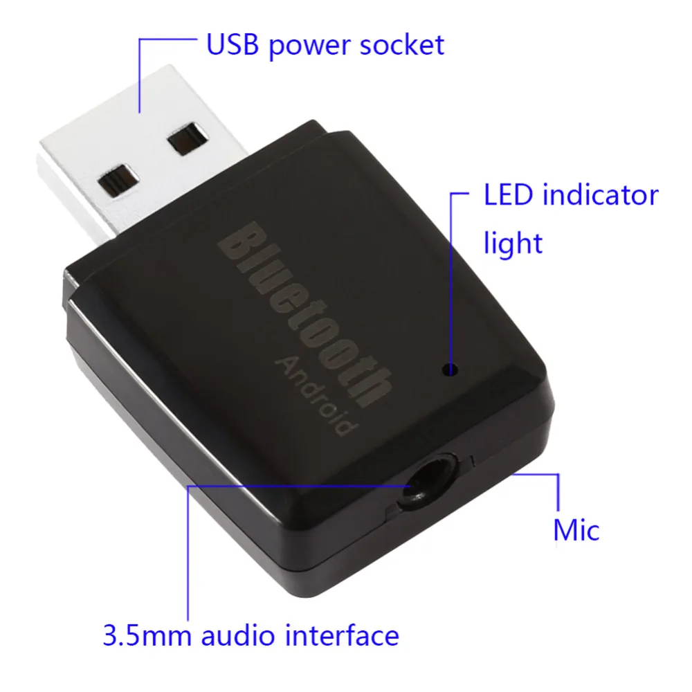 EC502 Беспроводной автомобильный Bluetooth 4 1 приемник адаптер 3 5 мм AUX аудио стерео