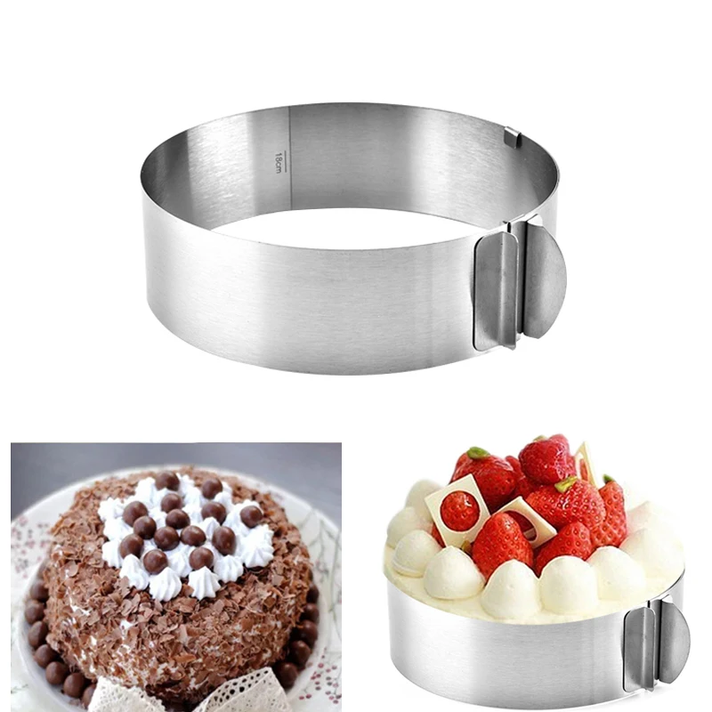 2 шт./компл. регулируемая круглая квадратная форма для помадки на торт