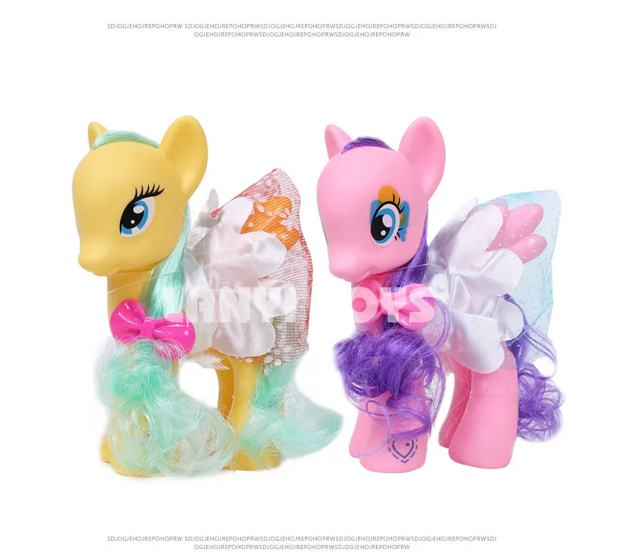 Lanyitoys 5 дюймов с рисунком из мультфильма «Мой маленький пони экшн-фигура аниме игрушки с маленькими куклы-лошади игрушки для девочек Подарки