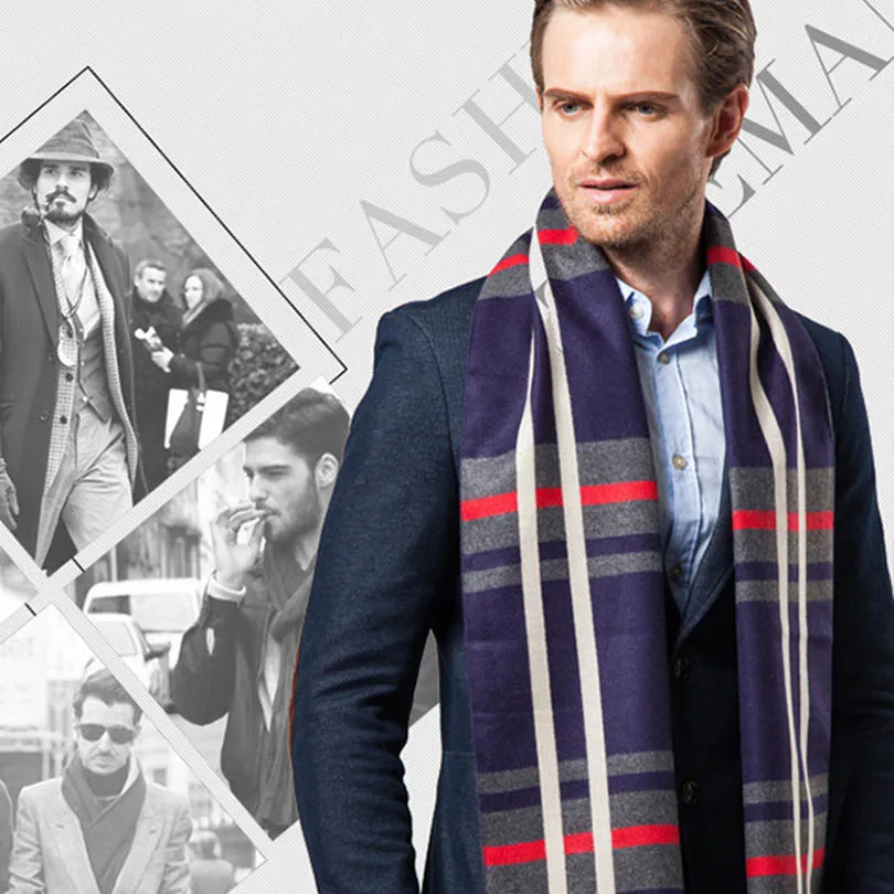 2017 последний тип модная зимняя одежда шарф для мужчин длинная стильная кашемир