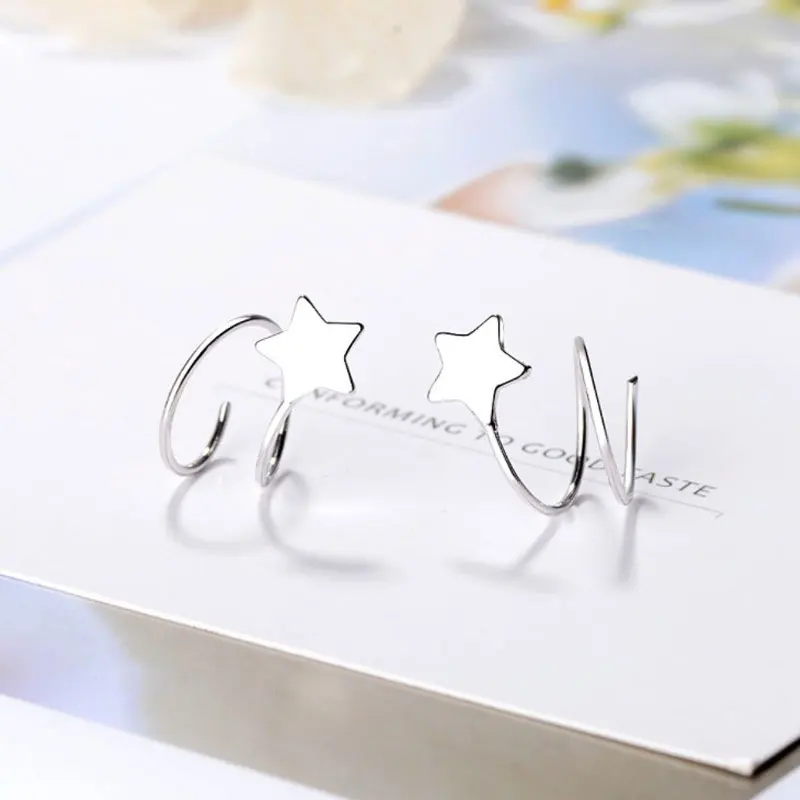 Серьги гвоздики из стерлингового серебра 925 пробы для женщин серьги с