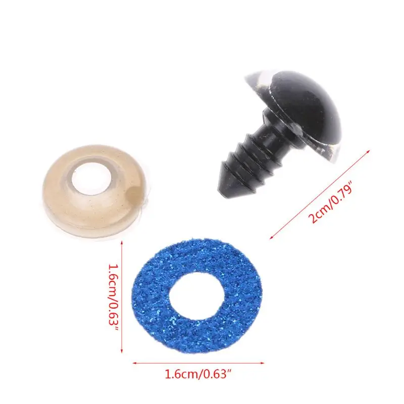 

Eyes DIY For Plush Bear 16 20 24mm 10pcs Shinning Plastic Doll Eyes Craft Stuffed Toys accessories