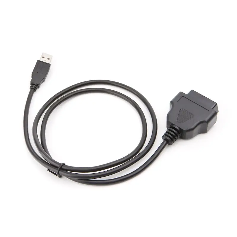 1 шт. Новый 16Pin OBD2 к USB порту зарядное устройство адаптер Кабельный разъем - Фото №1