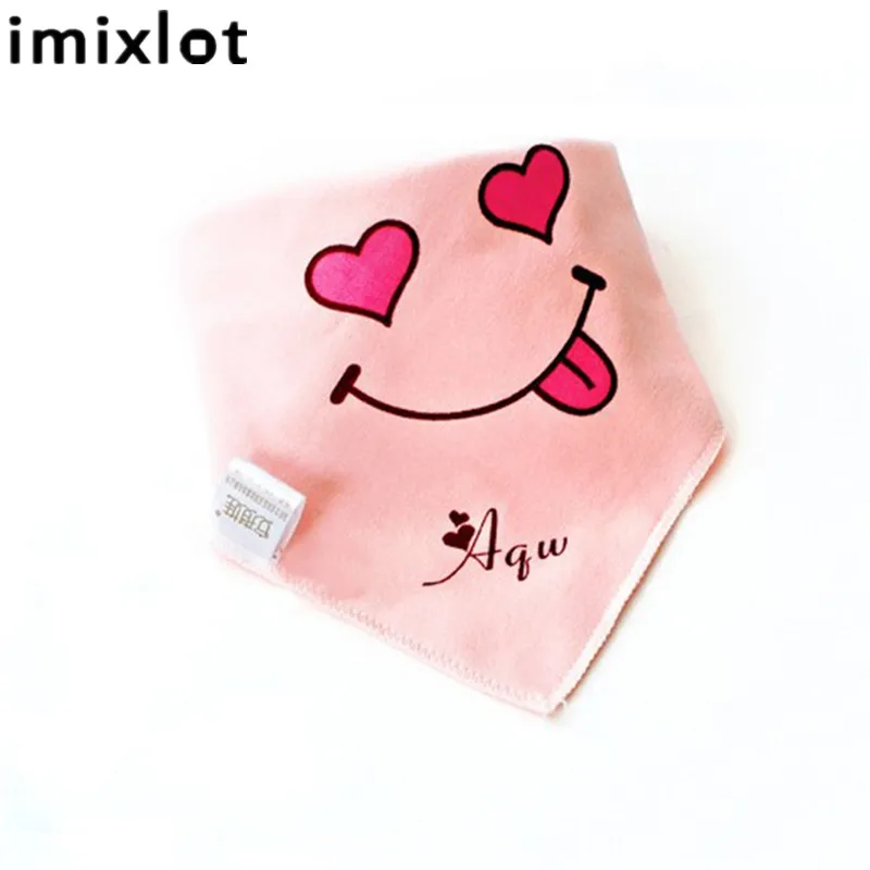 Imixlot/2018 модный детский махровый шарф для кормления Слюнявчики со смайликом