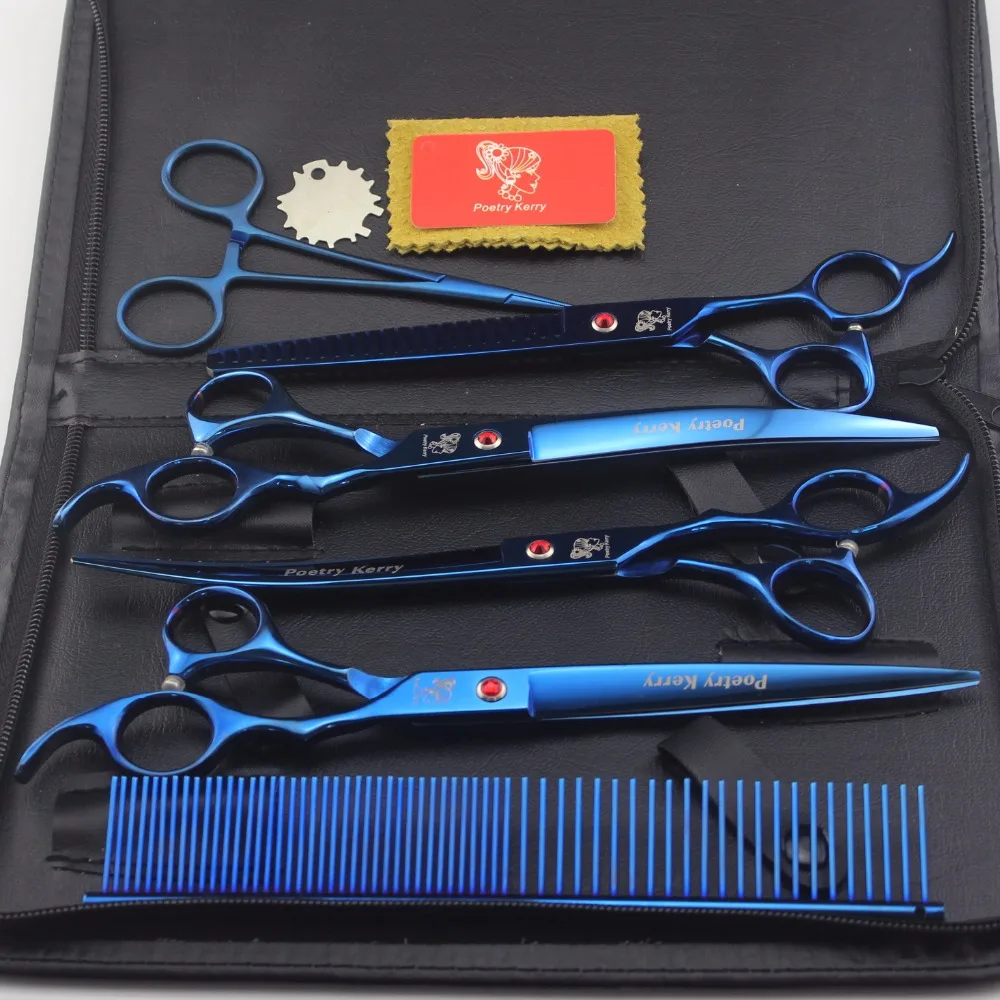 8 дюймовые Профессиональные дизайнерские ножницы для собак прямые филировочные