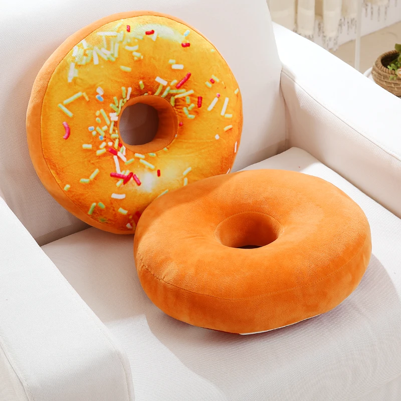 40 см 3D подушка в виде пончика Подушка для стула пончик coussin декоративные подушки