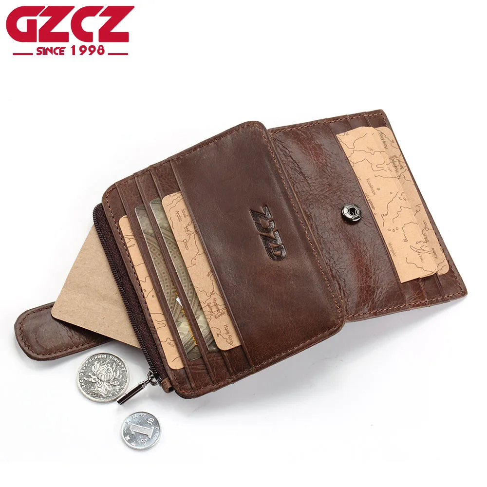 Кошелек GZCZ мужской из натуральной кожи|brand credit card holder|credit holdercredit holder brand |