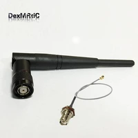 wifi antenna 2 4ghz 3dbi omni directional rp tnc connector rp tnc female bulkhead male pin switch uflipx rf cable assembly
