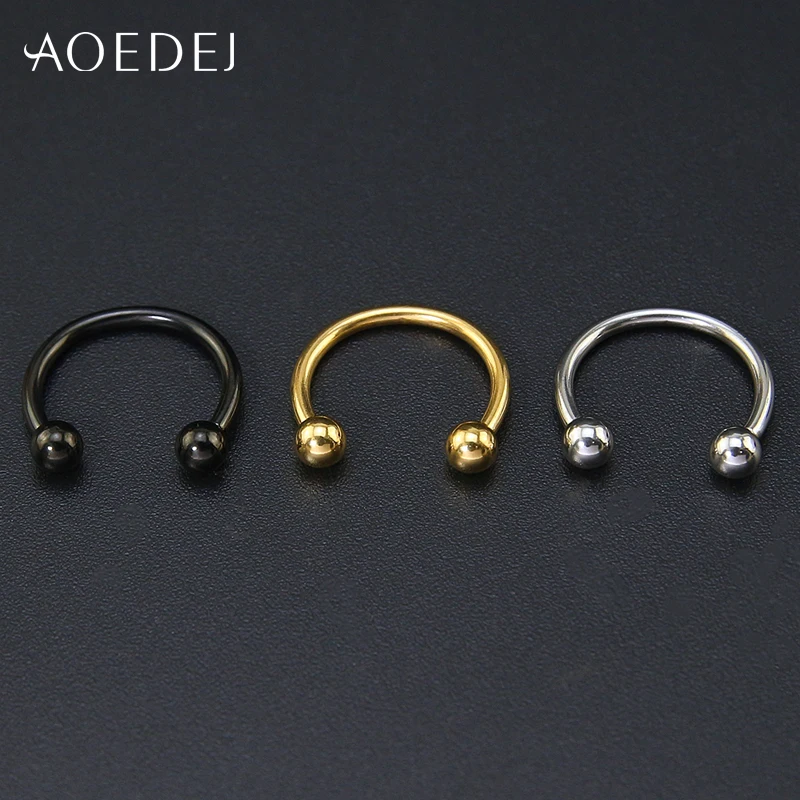 AOEDEJ 6-14 мм KPOP серьги-кольца панк-рок для мальчиков 316L серьги из нержавеющей стали для мужчин и женщин Корейский пирсинг хряща уха ювелирные изделия