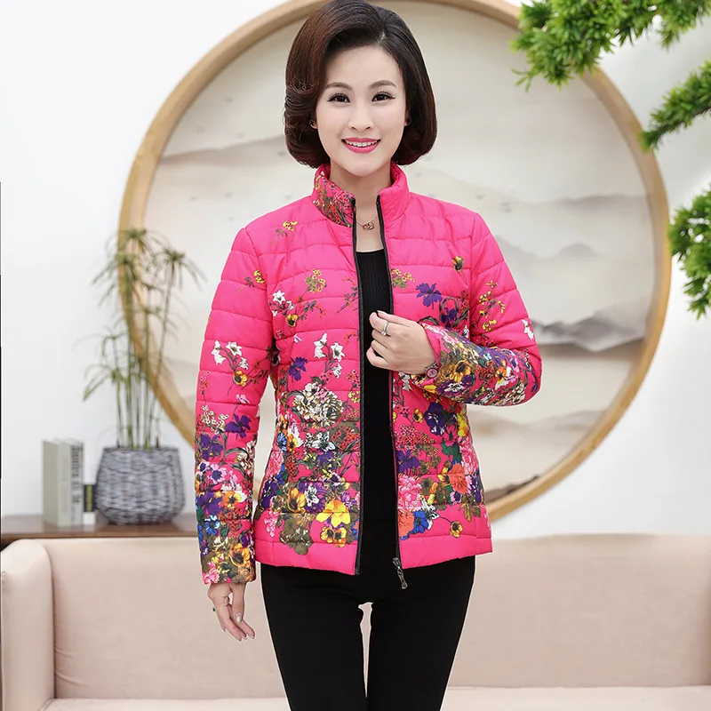 Sustans хлопковое пальто Женская куртка с принтом в китайском стиле парки дешевые