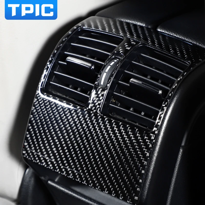 TPIC для Mercedes W204 C класс автомобиля интерьерная формовка углеродное волокно Задняя