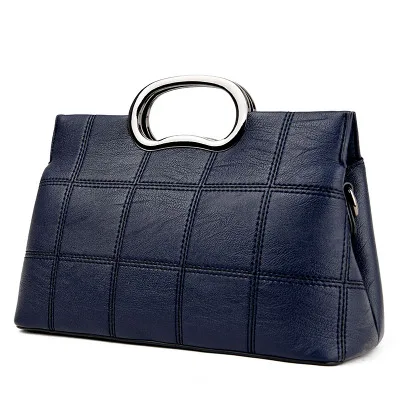 blue handbag Высококачественные женские сумки, новые Сумки из искусственной кожи, женская сумка через плечо, маленькая стеганая сумка, повседневная сумка Bolsa Feminina - Цвет: blue handbag