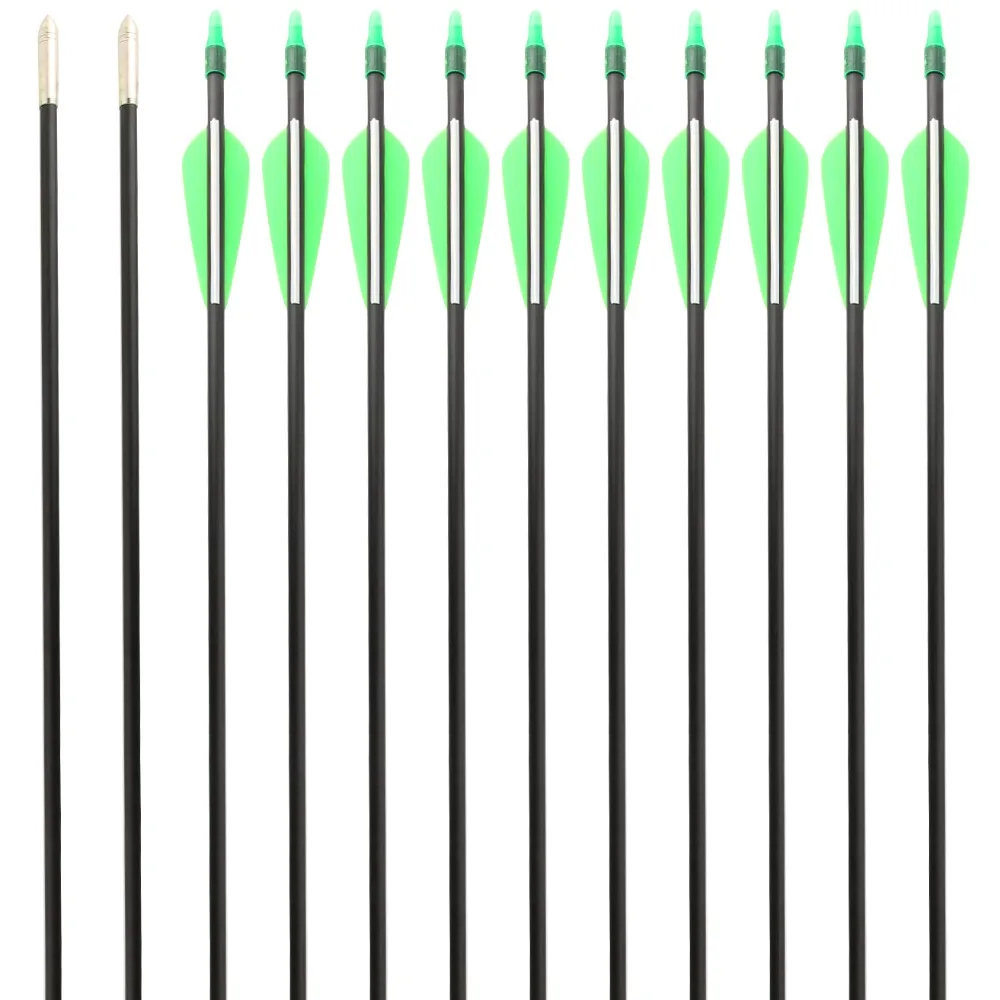 PANDARUS Spine700 стекловолокна 6/12/24 шт. 30 &quotстрелка черный И Стекловолоконный зеленый