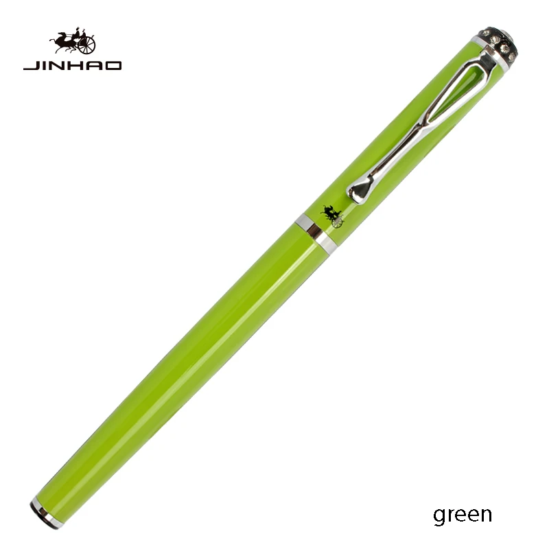 Jinhao 301 авторучка 0,38 мм чернильные ручки для письма для девочек металлические Роскошные Металлические stylo plume каллиграфия ручка caneta caligraphy