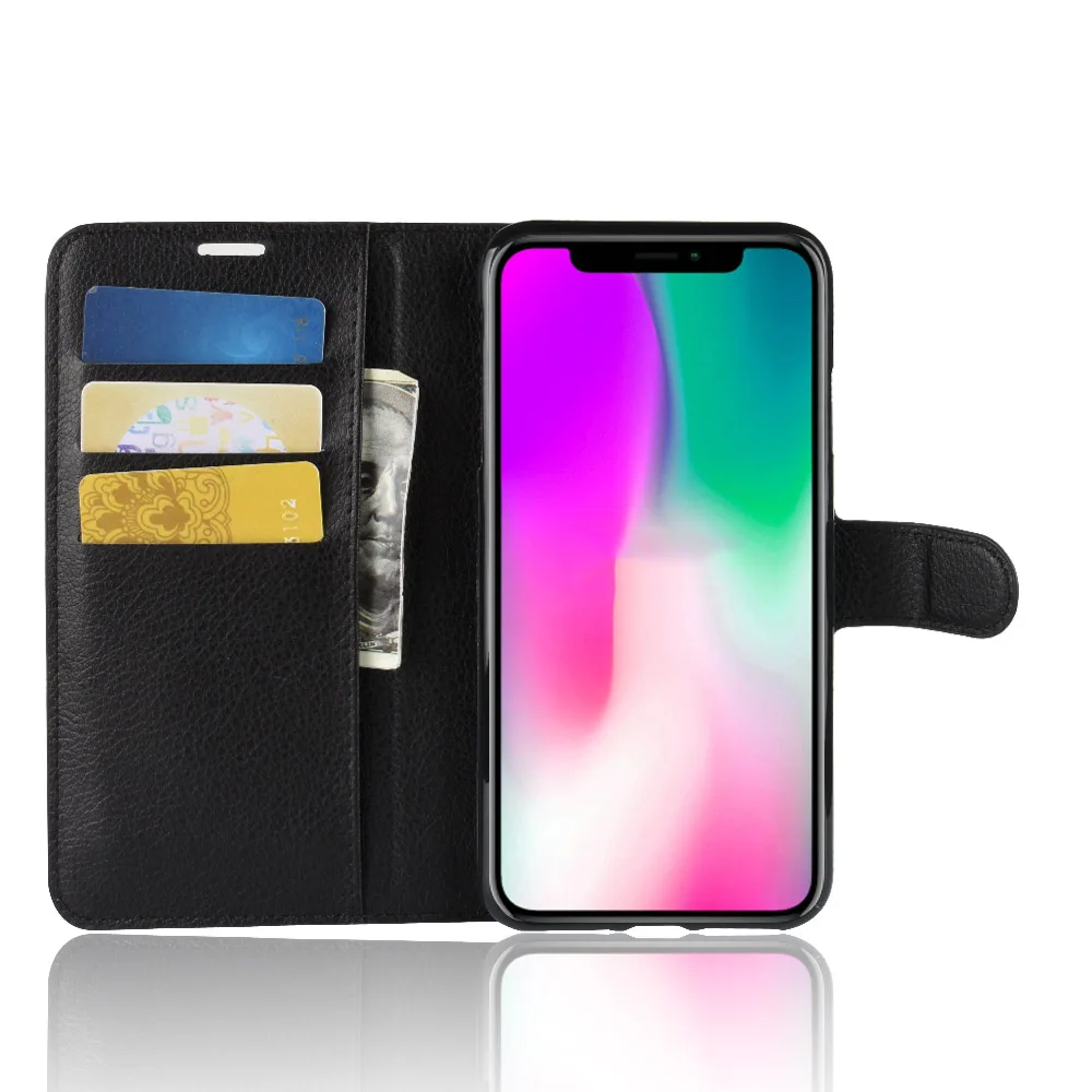Модный чехол-кошелек из искусственной кожи для Apple iPhone XR защитный флип-чехол