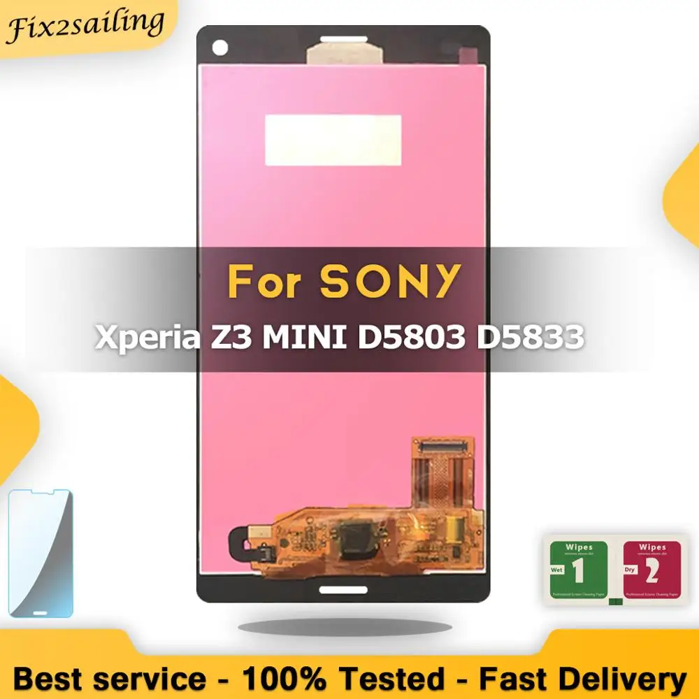 Для Sony Xperia Z3 Compact LCD дисплей сенсорный экран mini D5803 D5833 сборка замена дигитайзер