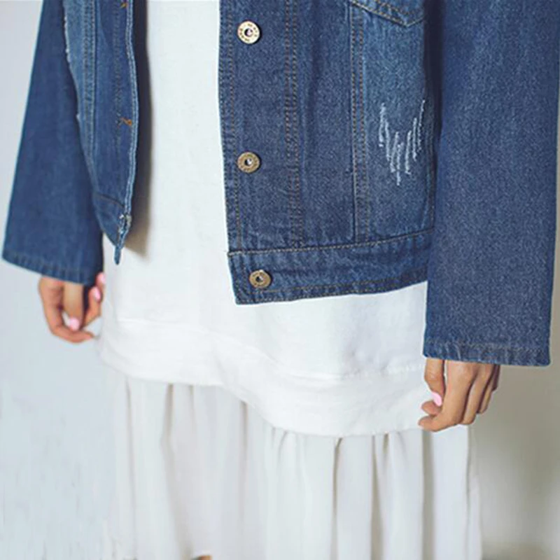 Мода Весна Осень Джинсовая Куртка 2017 Новых Женщин Лоскутное Джинсы Куртки Vintage