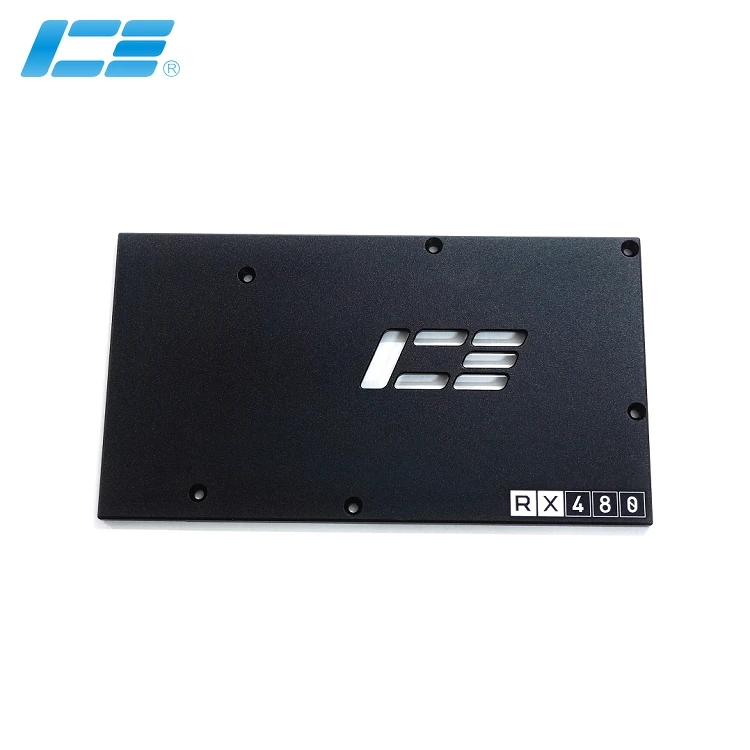 Черная задняя панель Icemancooler AMD Radeon RX 480 графическая плата для Толщина 6 мм оптовая