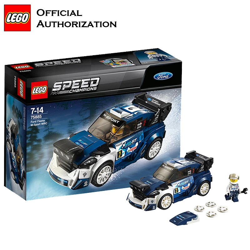 Оригинальные Конструкторы LEGO 180 шт. супер автомобили серии Ford Fiesta гоночный
