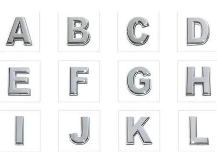 10 шт. A-Z 8 мм серебряный цвет простые буквы подходят для самостоятельного