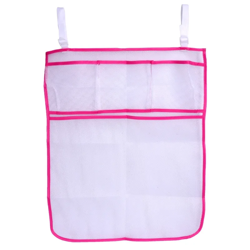 Multi Grid Pink Детская кровать висячая сумка для хранения кроватки Органайзер игрушка пеленки карман для постельное для колыбели - Цвет: Multi Grid Pink
