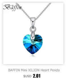 BAFFIN Tear of Joy, грушевидные ожерелья с подвесками, кристаллы от SWAROVSKI, серебряная цепочка для женщин, Офисная бижутерия, подарок