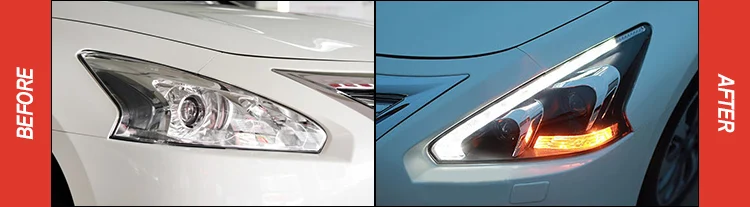 AKD автомобильный Стайлинг для Nissan Teana фары 2013- Altima светодиодный фонарь DRL Hid опция Головной фонарь Ангел глаз луч аксессуары