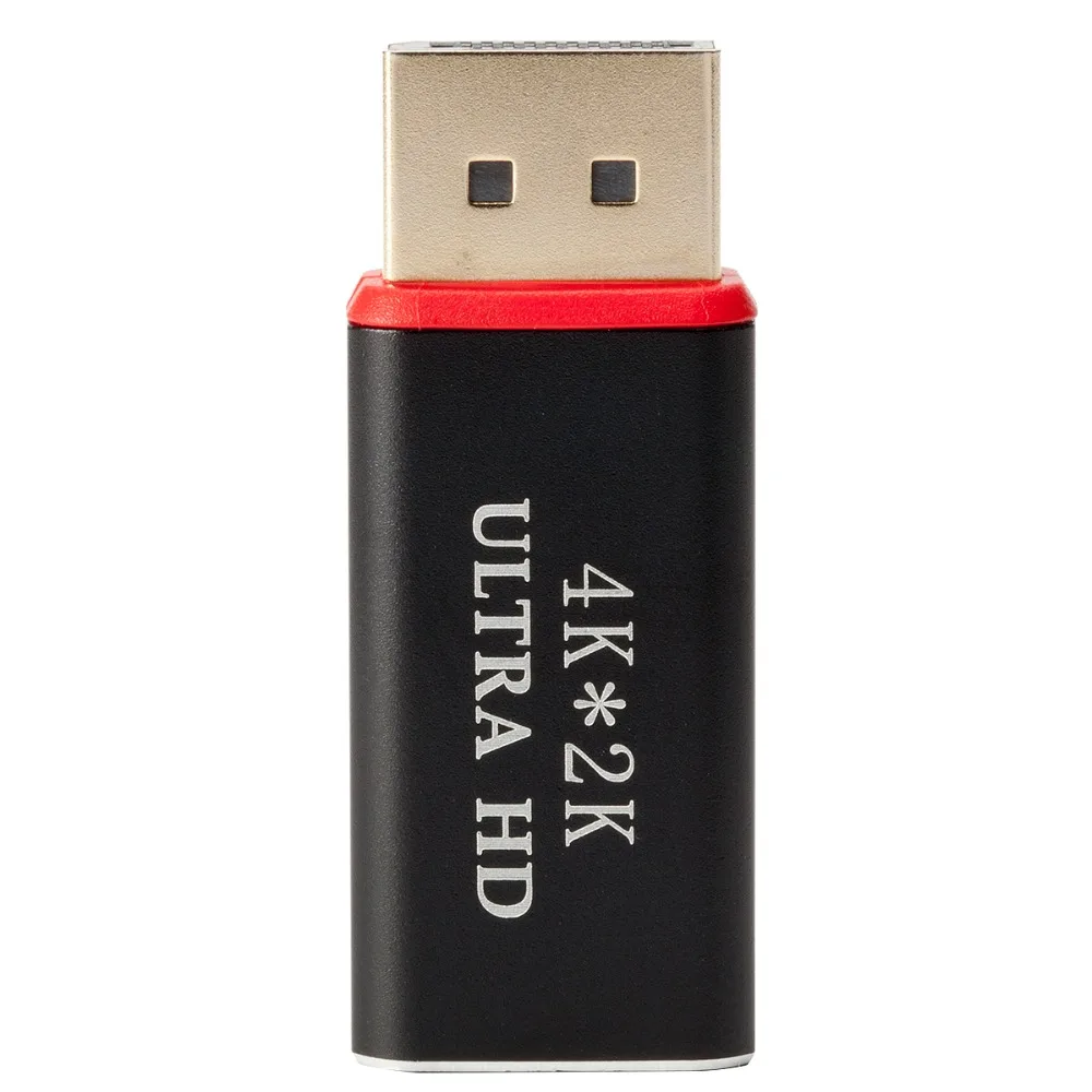 Позолоченный переходник 4K Ultra HD 3D с портом дисплея на HDMI совместимый DP мужским и