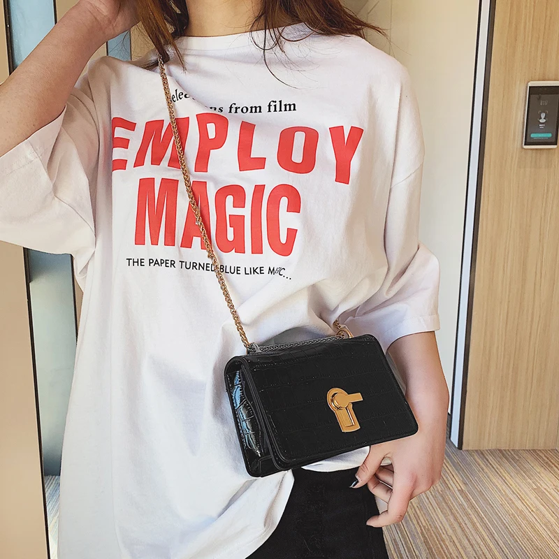 Мини-сумка с квадратным откидным карманом Новинка лета 2019 качественная женская