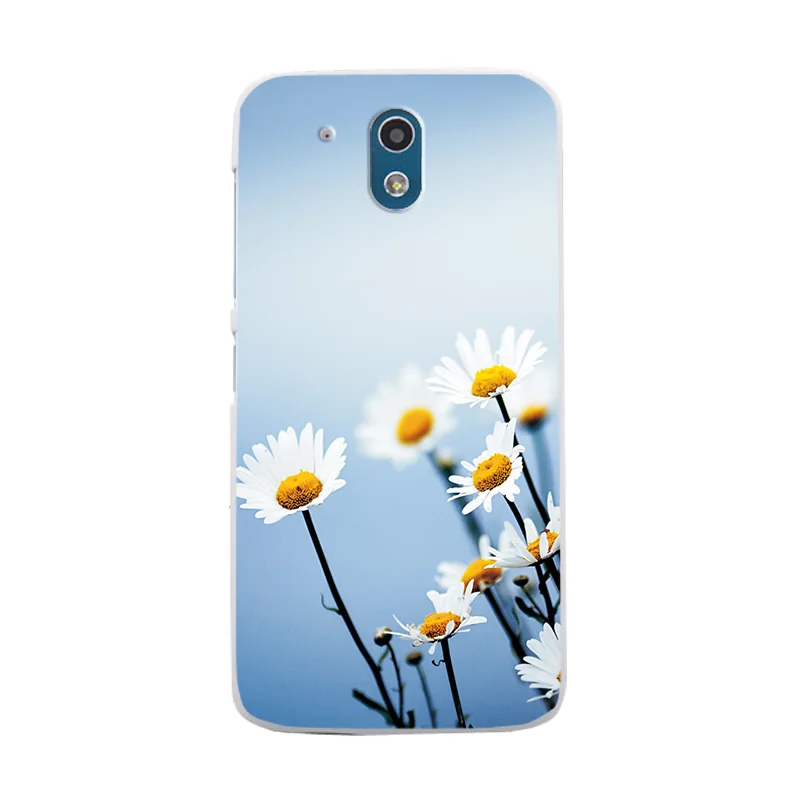 W16 Красивые Чехлы для htc Desire 526 326G, чехлы, Черная оболочка для телефона с сердечками и сердечками для htc 526 526G 326 326G, две sim-карты, сумки с цветами - Цвет: W16
