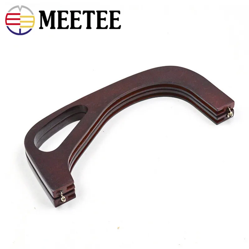 25.5*12.5*2.5cm bag Frame rubber wood handle antique coffee kiss clasp purse frames DIY Bag Accessories 5colors for select ZK754 | Дом и сад