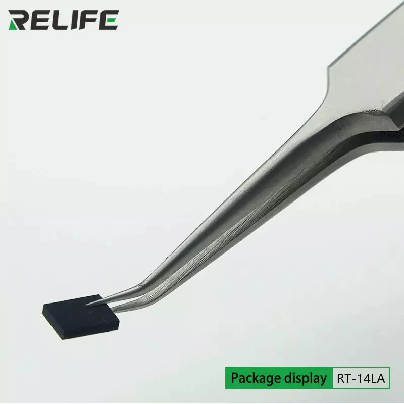 Пинцет RELIFE из нержавеющей стали с изогнутыми/острыми точными точками для ремонта