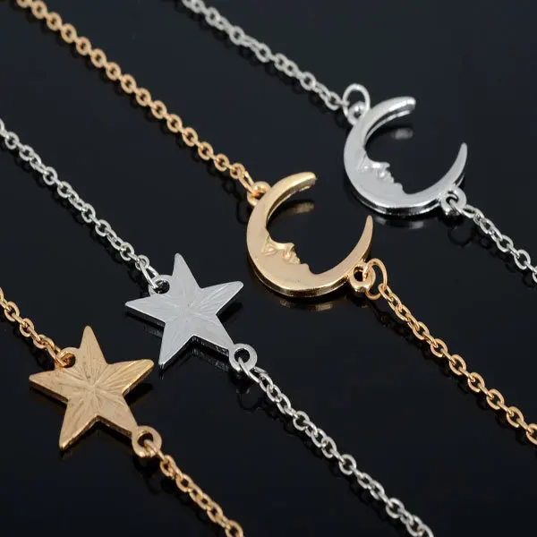 Лидер продаж новый дизайн очаровательный мужской/женский браслет с Луной и