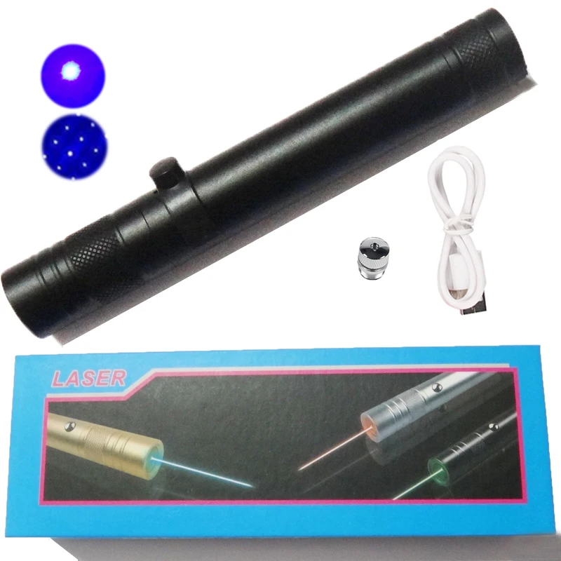 Синяя лазерная указка Power ful перезаряжаемая USB ручка для кемпинга архитектуры