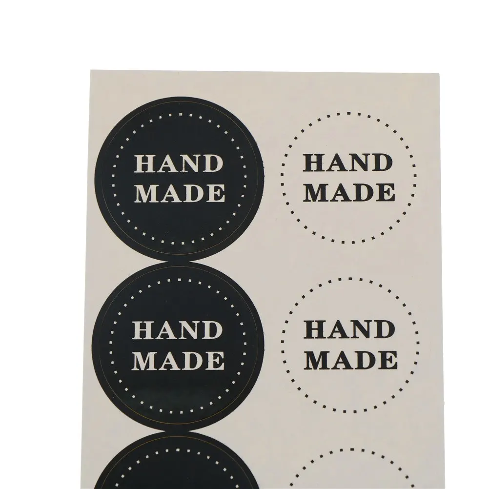 10 листов (80 шт.) клейкая наклейка с крафт печатью спасибо круговыми точками для