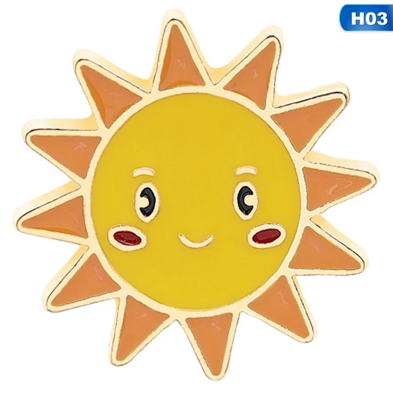 Солнце Радуга облака Симпатичные броши и булавки брошь для мужчин женщин