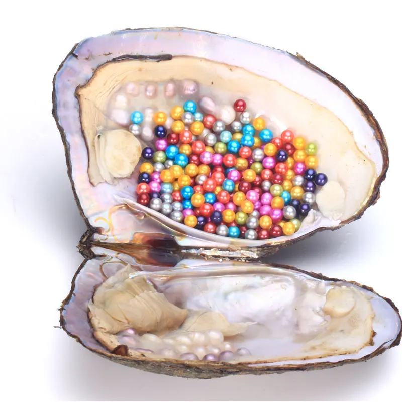 30 шт./лот круглые цветные Свободные жемчужины Устрица акойя свободные окрашенные