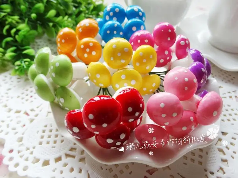 Новое поступление 5 шт. искусственные мини проволочные грибы ручной работы