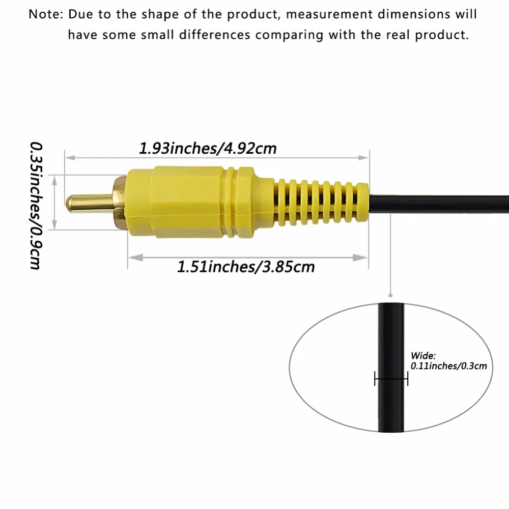 SSRIVER 3RCA штекер на 3 RCA мужской композитный аудио видео av кабель 3X Розничная и