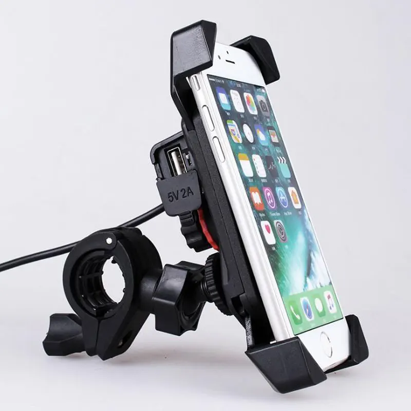 Поддержка телефона мотоцикла держатель для iphone Samsung смартфон с USB зарядное
