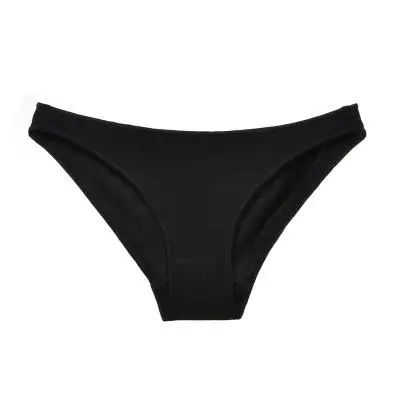 Brand cotton women's underwear low waist girls underwear simple breathable bikini high elastic briefs - Color: C